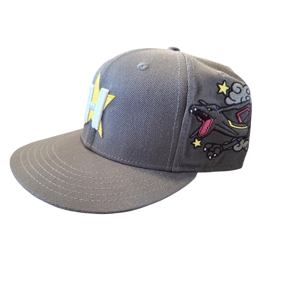 Custom Rayquaza Pokemon Houston Astros Fitted Hat Gray 7 2022 World Series Champ